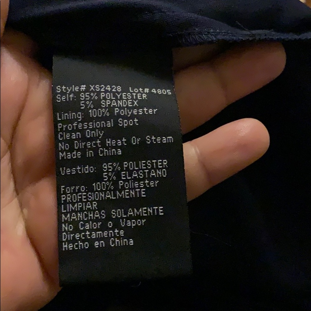Xscape blue one shoulder dress size 4 - Picture 15 of 16